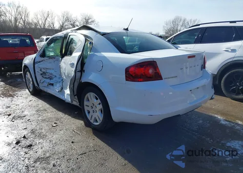 2012 Dodge Avenger Se from USA, damaged, VIN 1C3CDZAB8CN151010